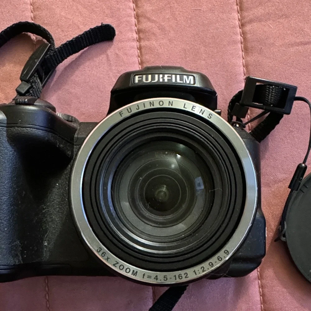 Fujifilm Black Digital Camera with Strap